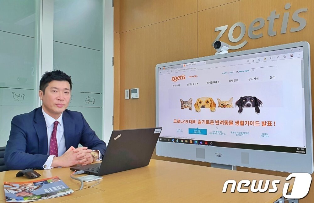 본문 이미지 - 뉴스1과 인터뷰를 하고 있는 이성기 한국조에티스 대표 ⓒ 뉴스1 최서윤 기자
