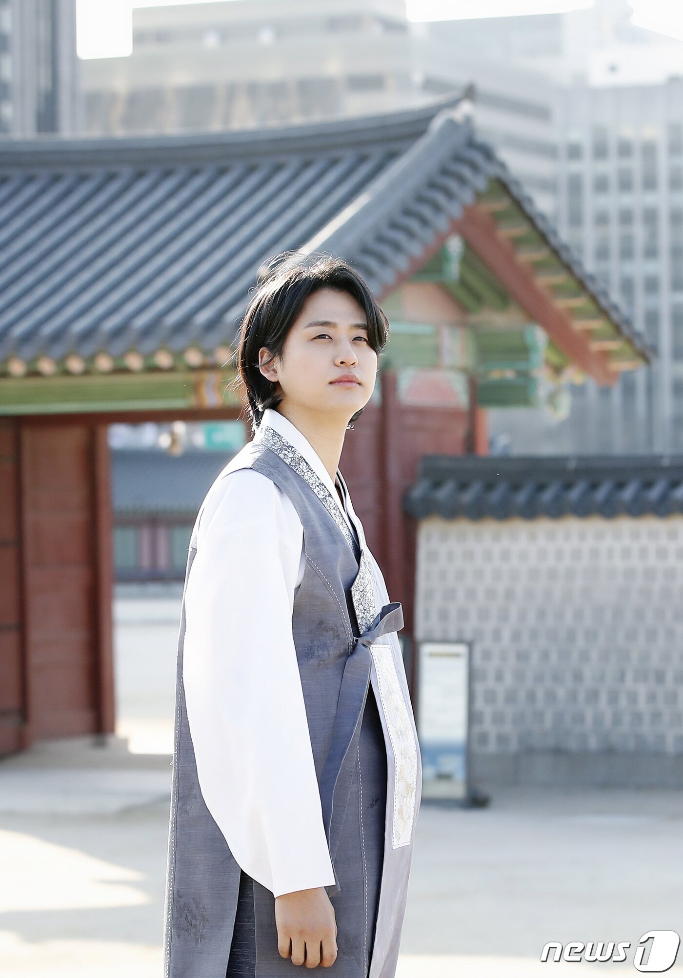 본문 이미지 - 서울 종로구 경복궁. 오디션프로그램 '내일은 국민가수'(국민가수) 이솔로몬 한복 인터뷰. /뉴스1 ⓒ News1 권현진 기자