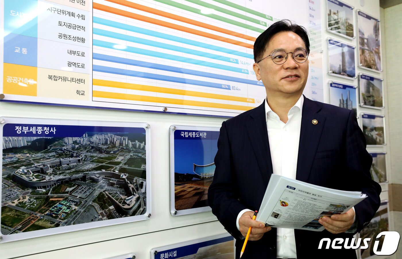 본문 이미지 - 이상래 행정중심복합도시건설청장이 13일 정부세종청사에서 본사와 인터뷰 하고 있다. 2022.10.13/뉴스1 ⓒ News1 김기남 기자