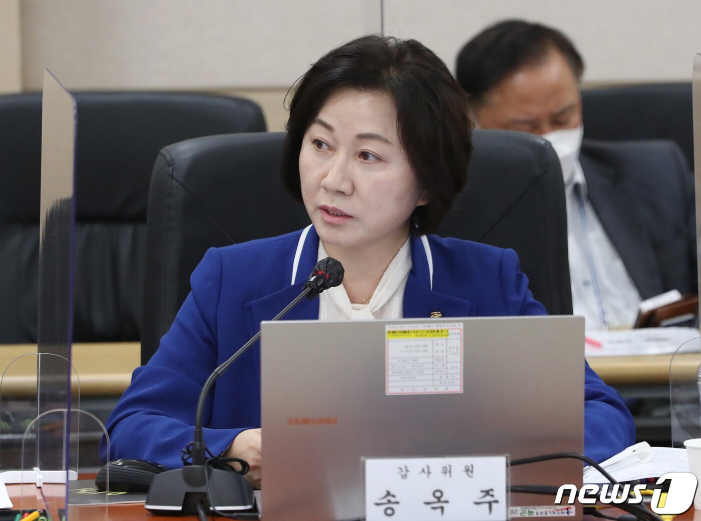 본문 이미지 - 송옥주 더불어민주당 의원. 2022.10.14/뉴스1 ⓒ News1 김영운 기자