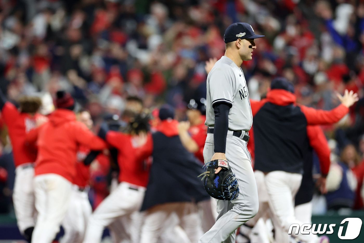 본문 이미지 - 뉴욕 양키스는 아메리칸리그 디비전시리즈 탈락 위기에 몰렸다. ⓒ AFP=뉴스1