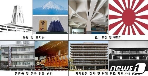 본문 이미지 - 이범석 충북 청주시장이 밝힌 청주시청 본관 왜색논란에 대한 근거./뉴스1