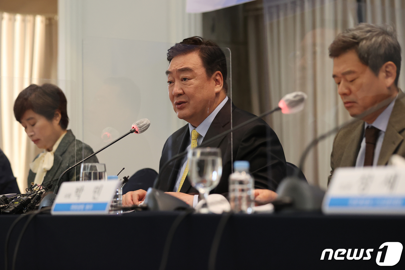 (서울=뉴스1) 이광호 기자 = 싱하이밍 주한 중국대사가 26일 오전 서울 중구 한국프레스센터에서 열린 관훈클럽 초청 토론회에서 모두 발언을 하고 있다. 2022.10.26/뉴스1 …