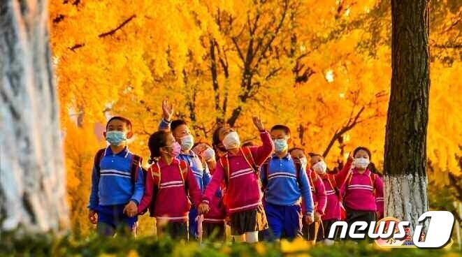 본문 이미지 - (평양 노동신문=뉴스1) = 북한 노동당 기관지 노동신문은 28일 "수도의 아름다운 가을 풍경"이라면서 단풍으로 물든 평양 일대의 사진을 공개했다. [국내에서만 사용가능. 재배포 금지. DB 금지. For Use Only in the Republic of Korea. Redistribution Prohibited] rodongphoto@news1.kr