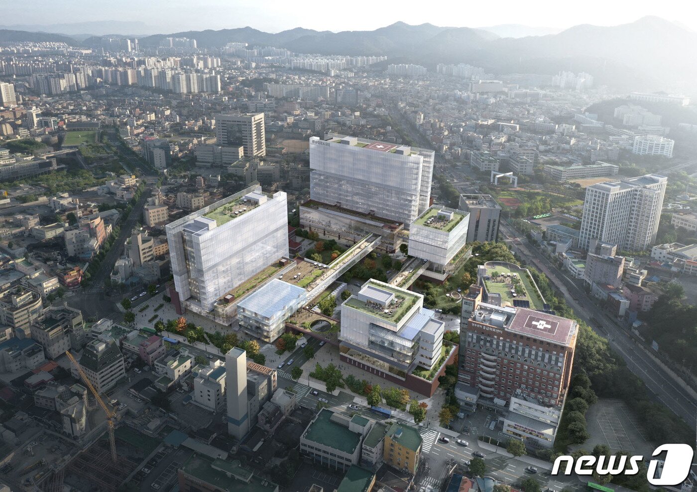 본문 이미지 - 전남대학교병원 새 병원 조감도./뉴스1