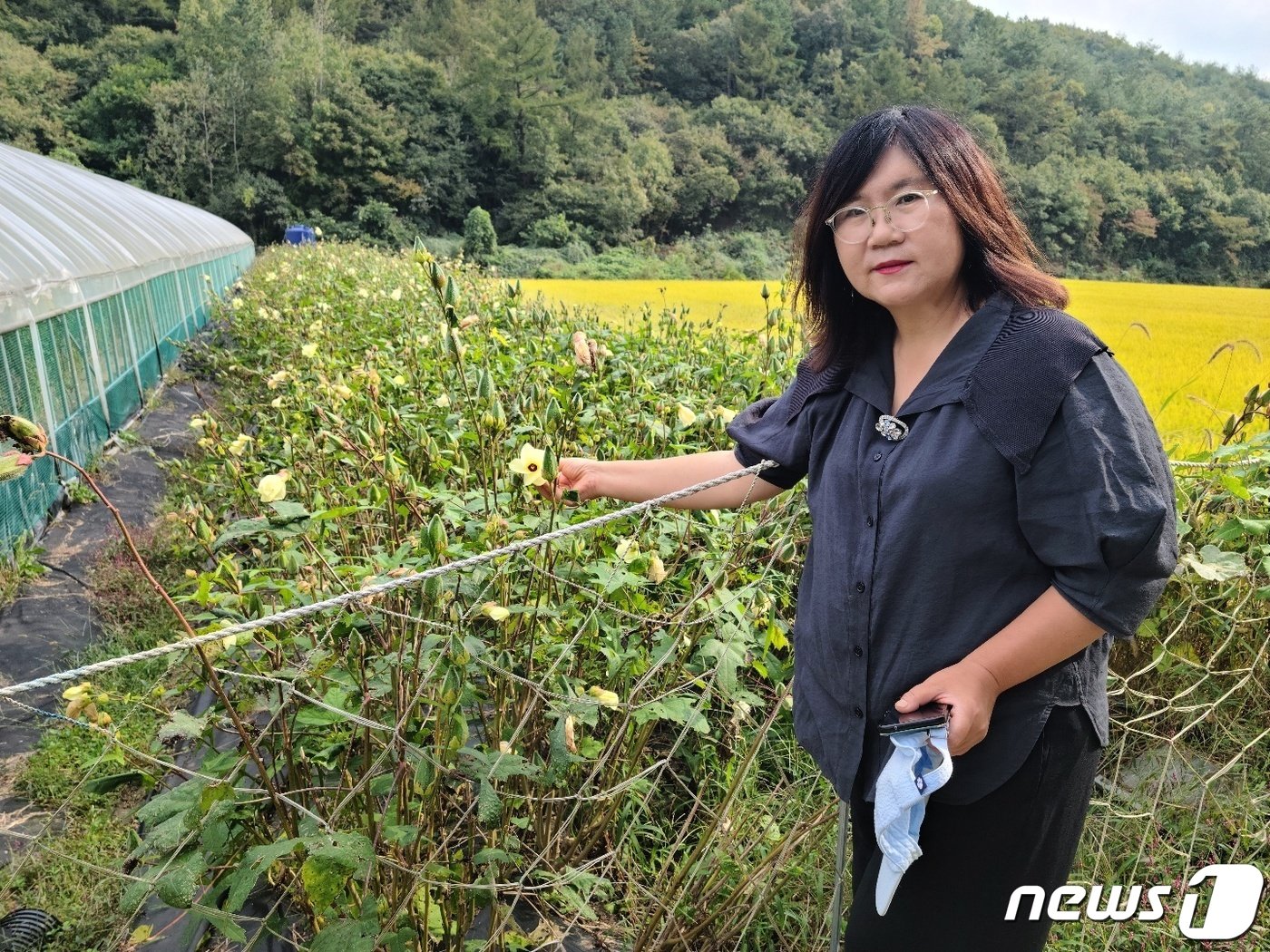  유지영 대표가 금화규를 설명하고 있다.