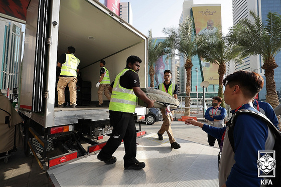 카타르행 장도 오른 벤투호가 가져간 짐의 무게는 대략 4.3톤