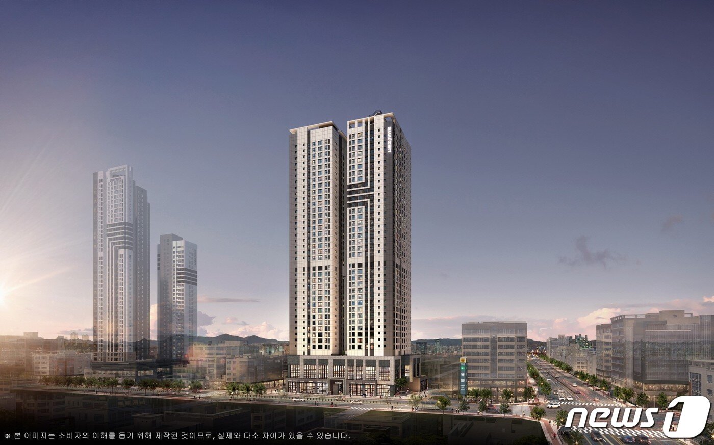 본문 이미지 -  ‘대전 에테르 스위첸’투시도.