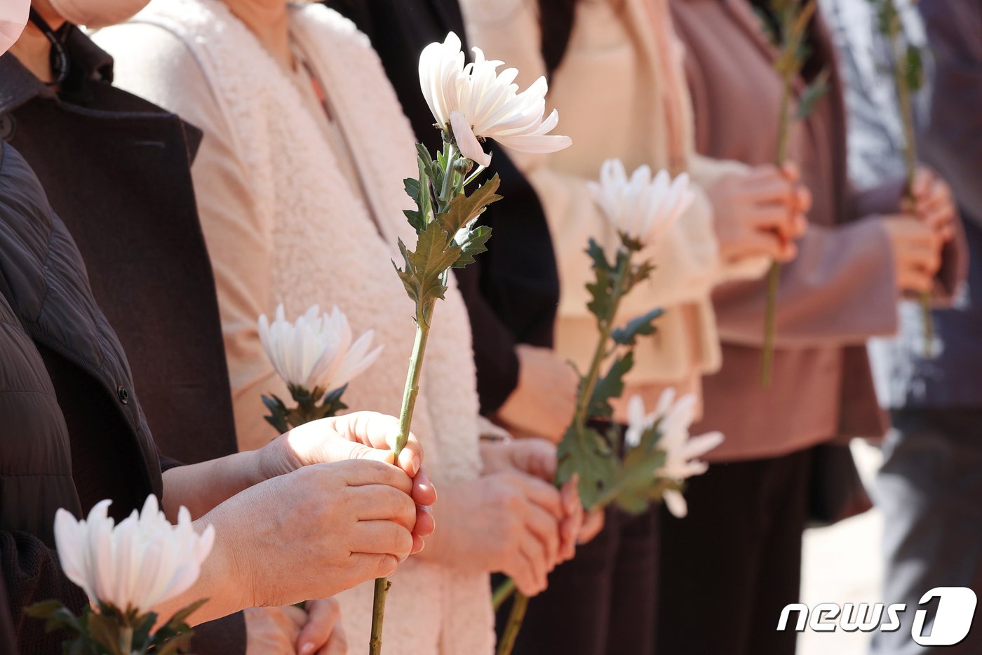 본문 이미지 - 시민들이 2일 서울광장에 마련된 이태원 사고 사망자 합동분향소를 찾아 헌화하고 있다. 2022.11.2/뉴스1