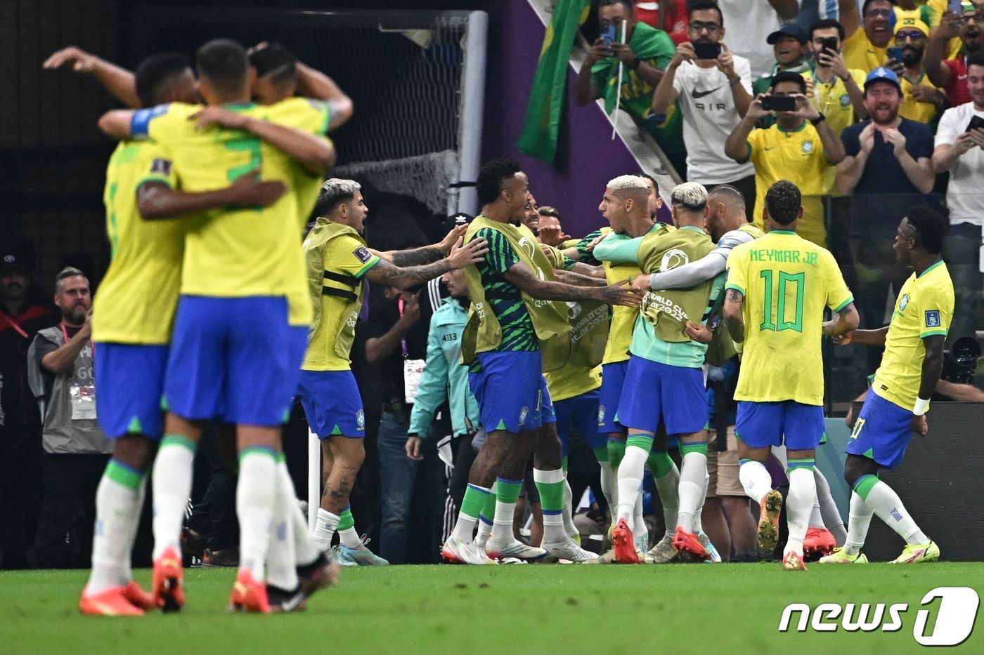 본문 이미지 - 첫 경기서 승리를 챙긴 브라질. ⓒ AFP=뉴스1