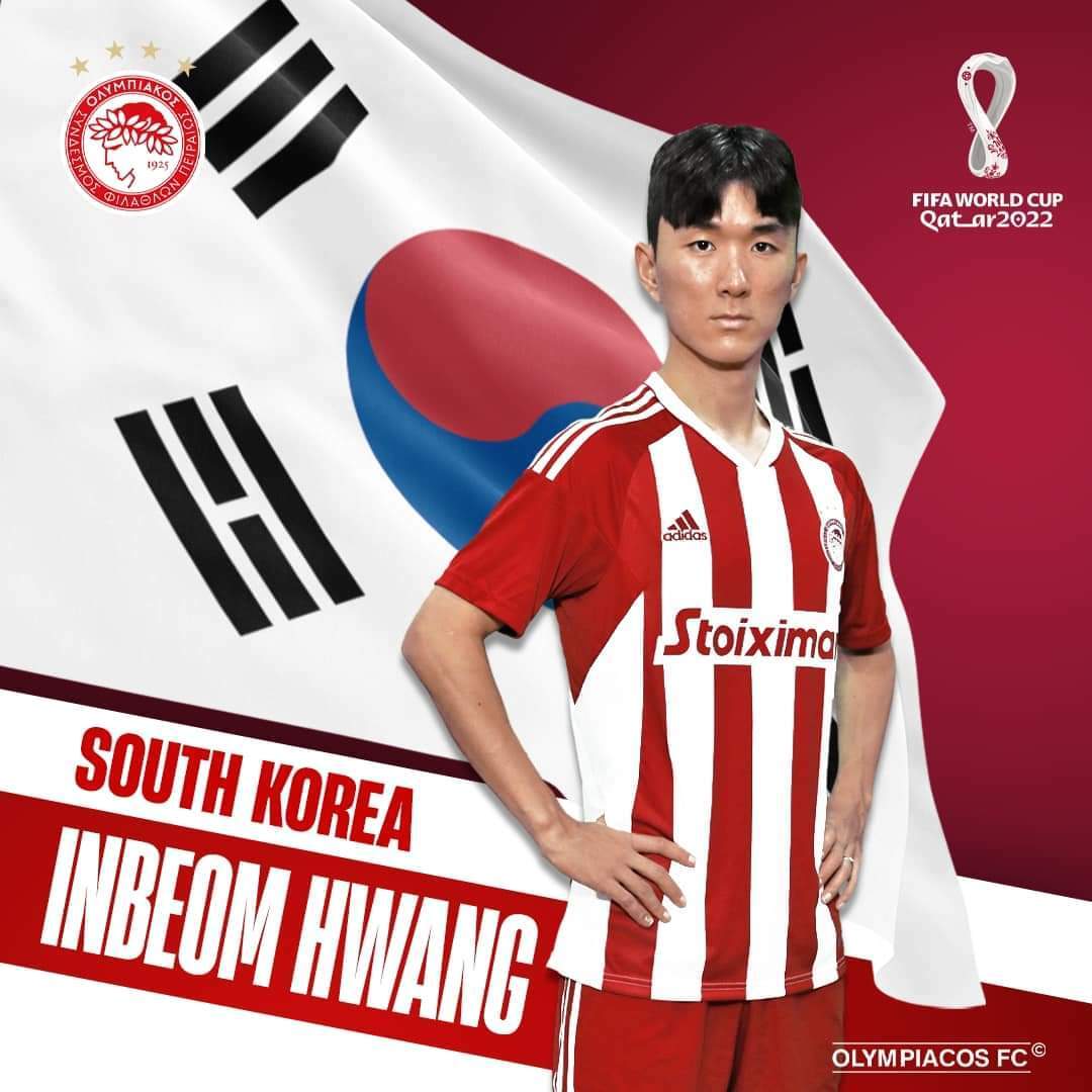 본문 이미지 -  황인범의 월드컵 선전을 기원하는 올림피아코스(올림피아코스 SNS)