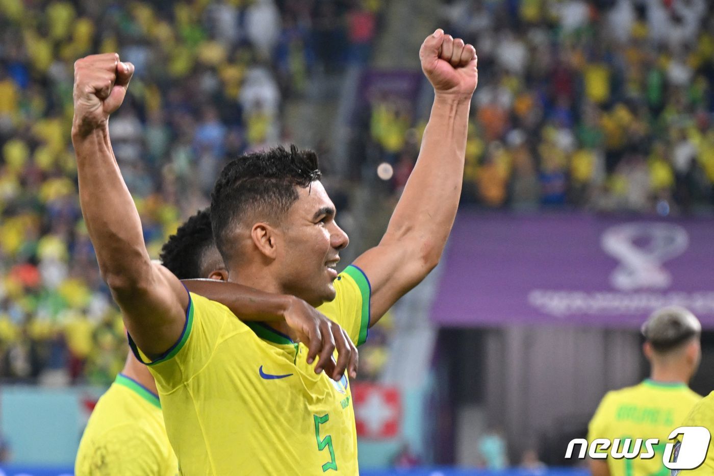 본문 이미지 - 브라질의 카세미루. ⓒ AFP=뉴스1