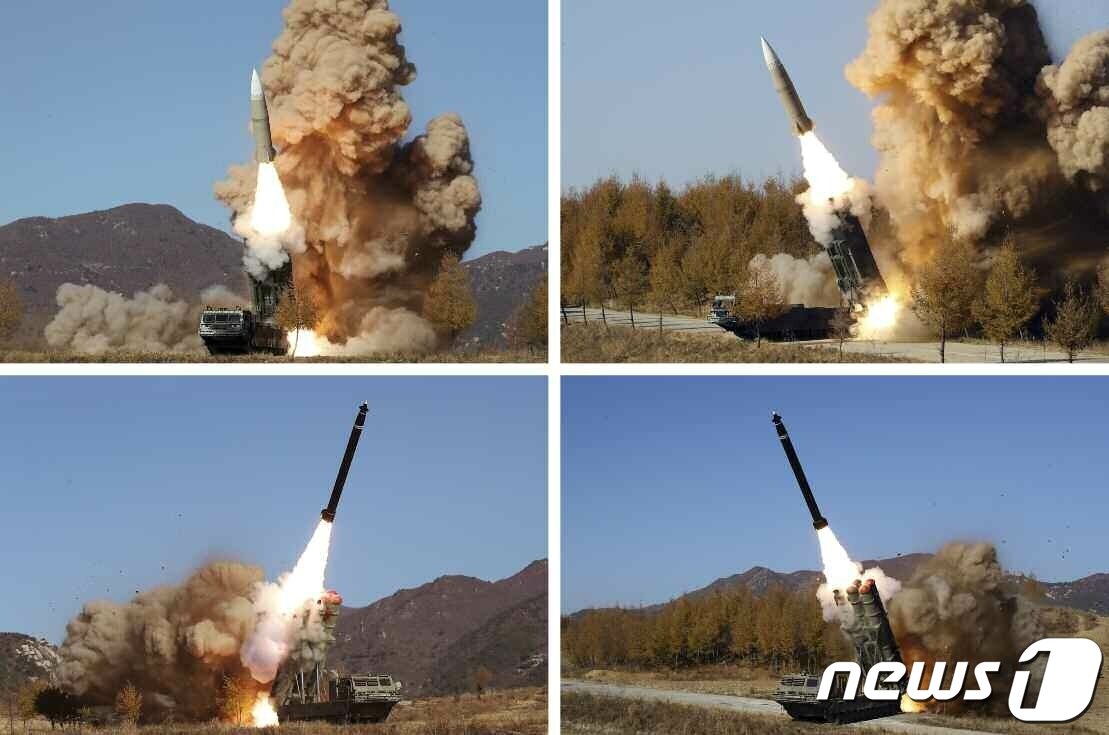 본문 이미지 - (평양 노동신문=뉴스1) = 북한군 총참모부가 한미연합공중훈련 '비질런트 스톰'에 맞대응해 지난 2~5일 군사작전을 단행했다고 7일 밝혔다. [국내에서만 사용가능. 재배포 금지. DB 금지. For Use Only in the Republic of Korea. Redistribution Prohibited] rodongphoto@news1.kr