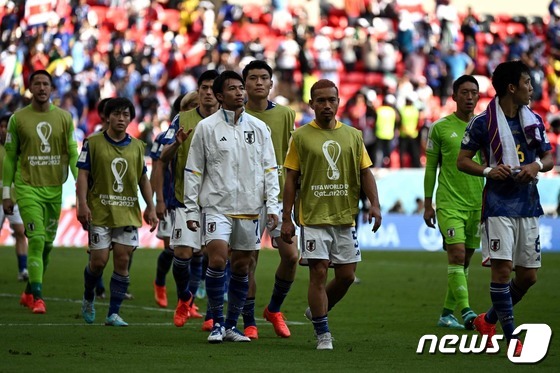 최종전을 앞둔 일본 대표팀.  © AFP=뉴스1