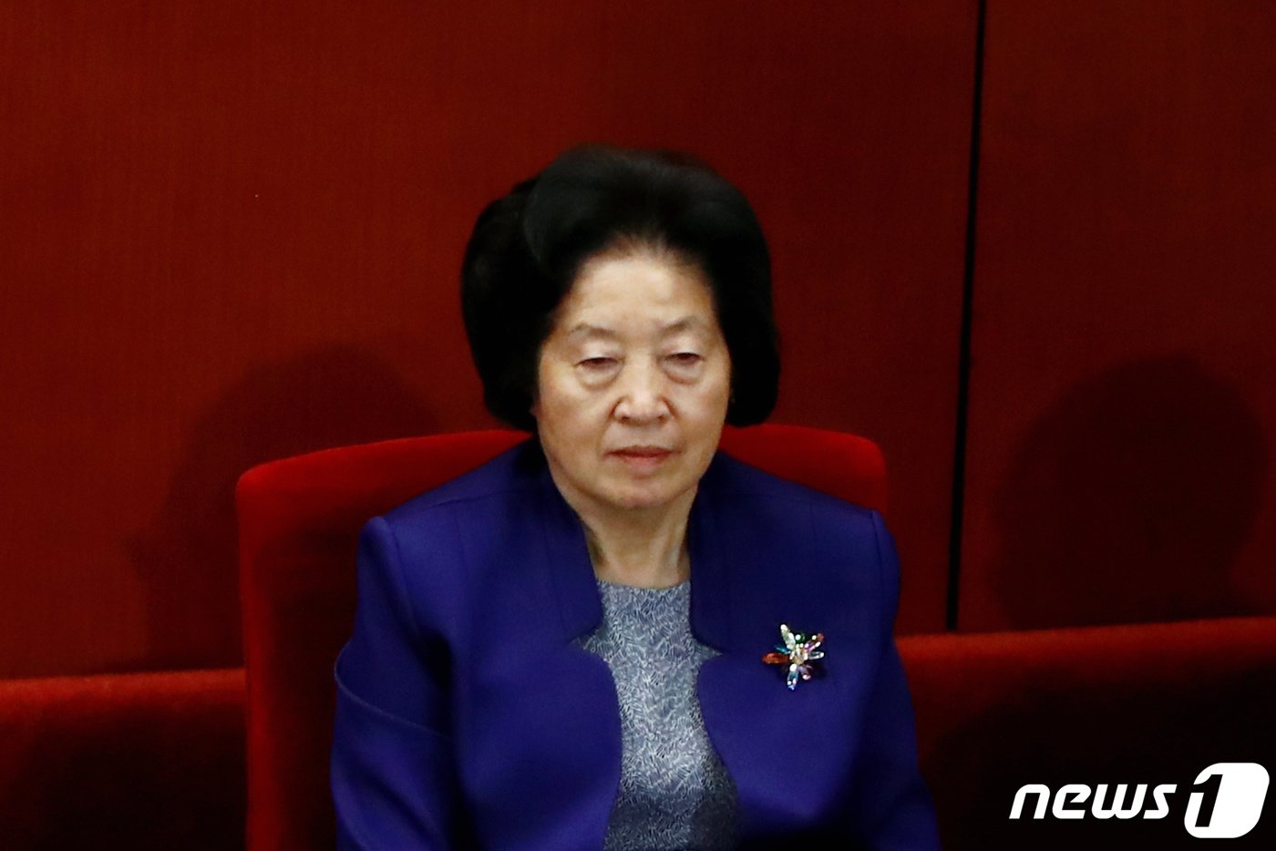 쑨춘란 중국 과학기술교육문화 담당 부총리가 전인대에 참석하고 있다. ⓒ 로이터=뉴스1 ⓒ News1 박형기 기자