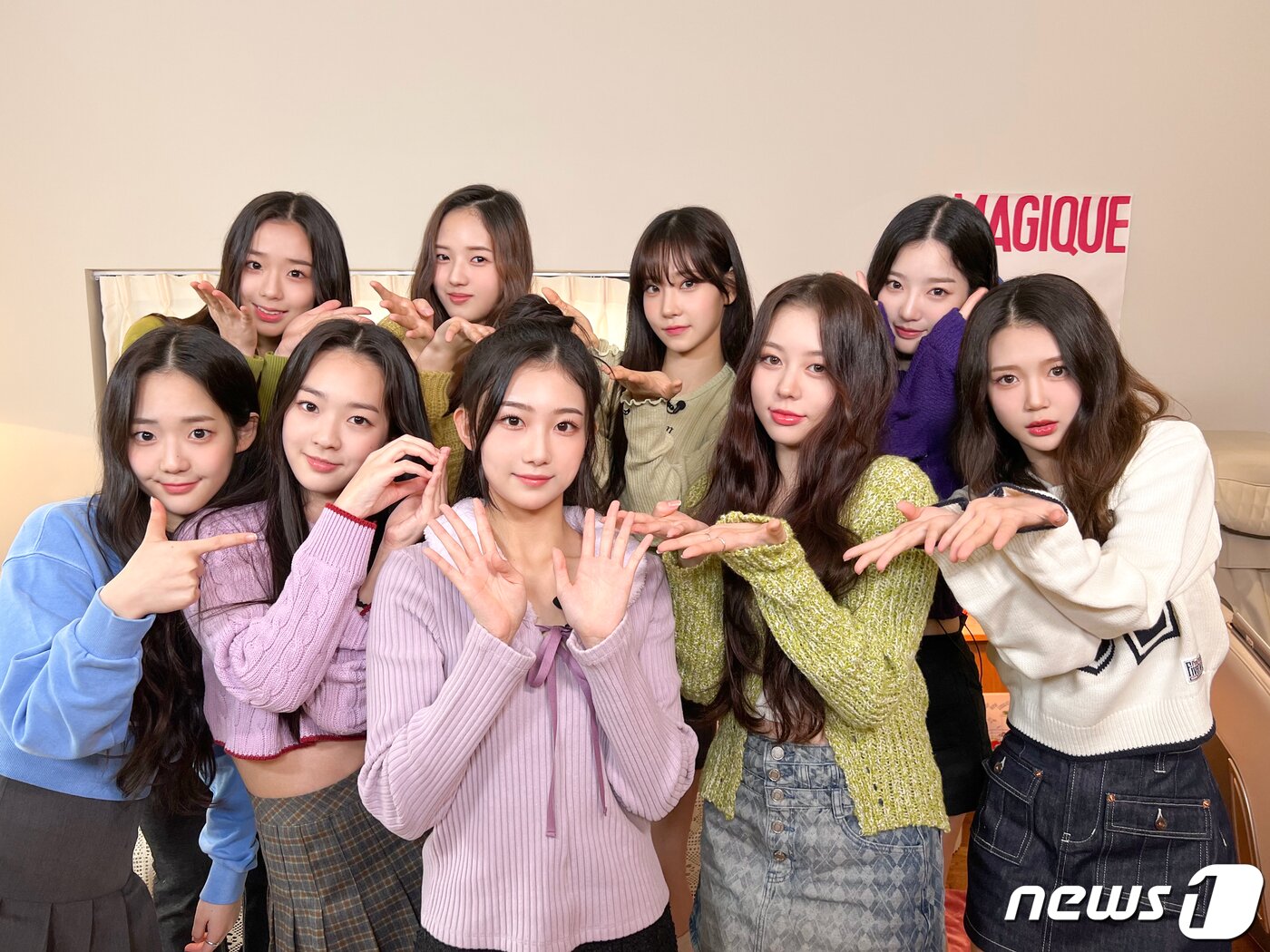 본문 이미지 - 현재까지 공개된 트리플에스 멤버들. 모드하우스 제공