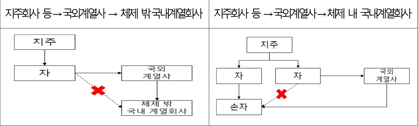 본문 이미지 - 국외계열사를 통한 우회출자 유형(공정거래위원회 제공)/뉴스1