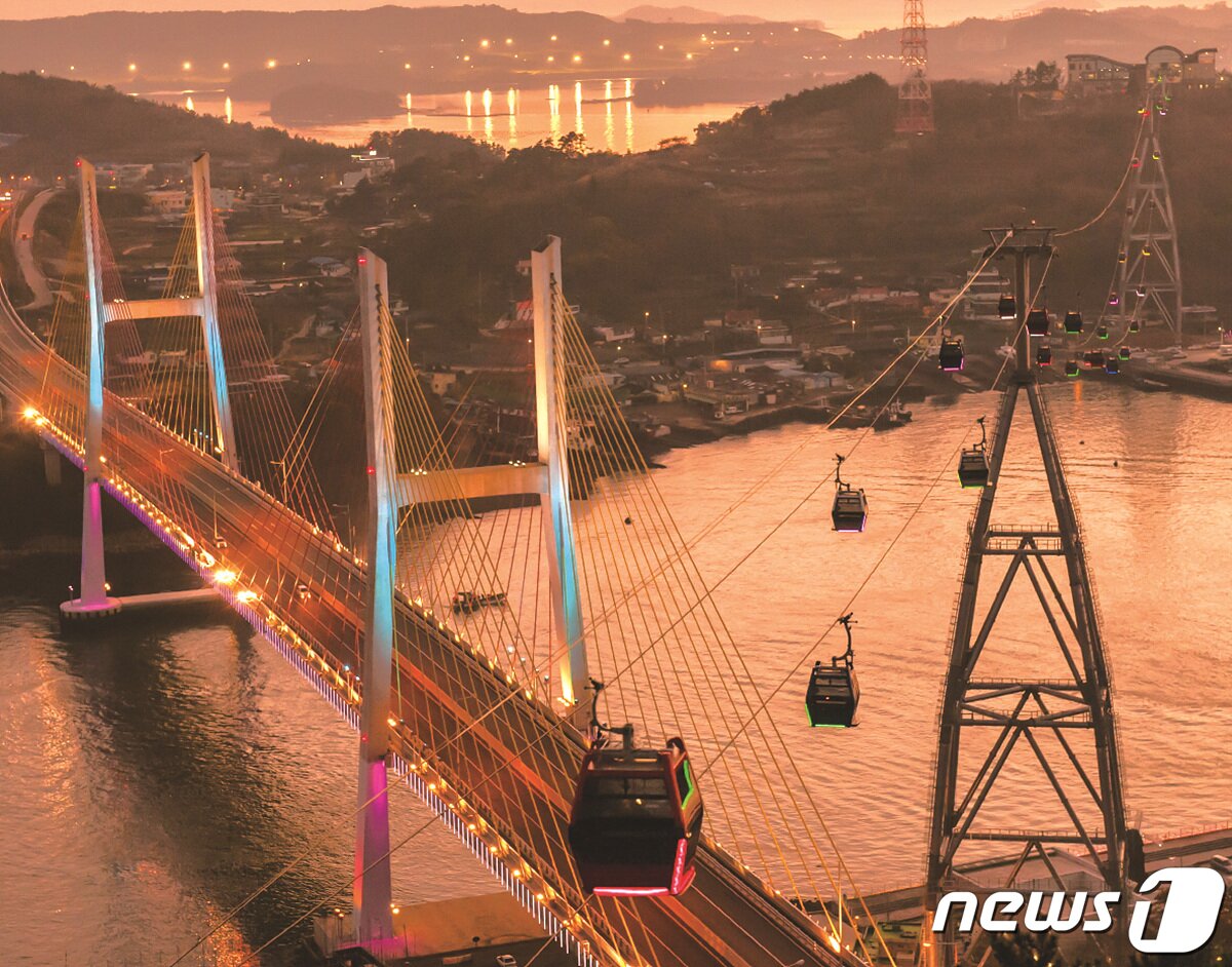 본문 이미지 - 여수해상케이블카 전경. ⓒ News1 김동수 기자