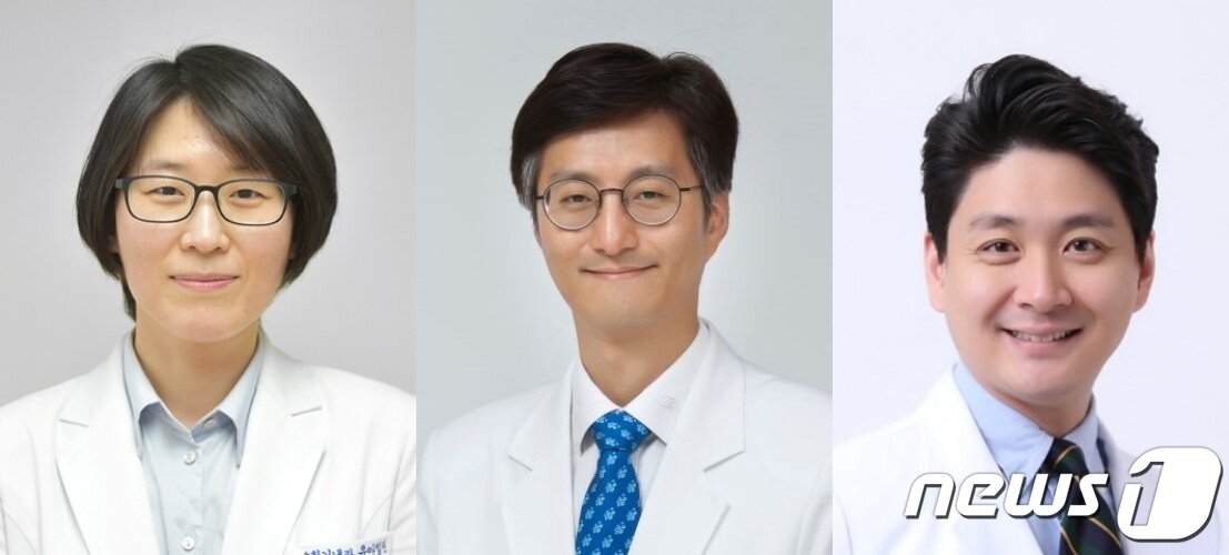 본문 이미지 - &#40;왼쪽부터&#41; 윤아일린 교수, 전대원 교수, 이준혁 교수&#40;한양대병원 제공.&#41;