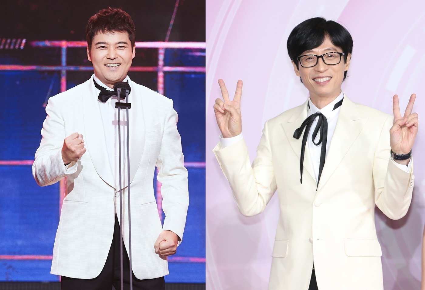 본문 이미지 - 전현무(왼), 유재석 News1 권현진기자