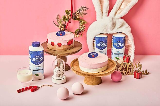 본문 이미지 -  GS25가 올해 선보이는 한정판 크리스마스 홀케익(GS25 제공).