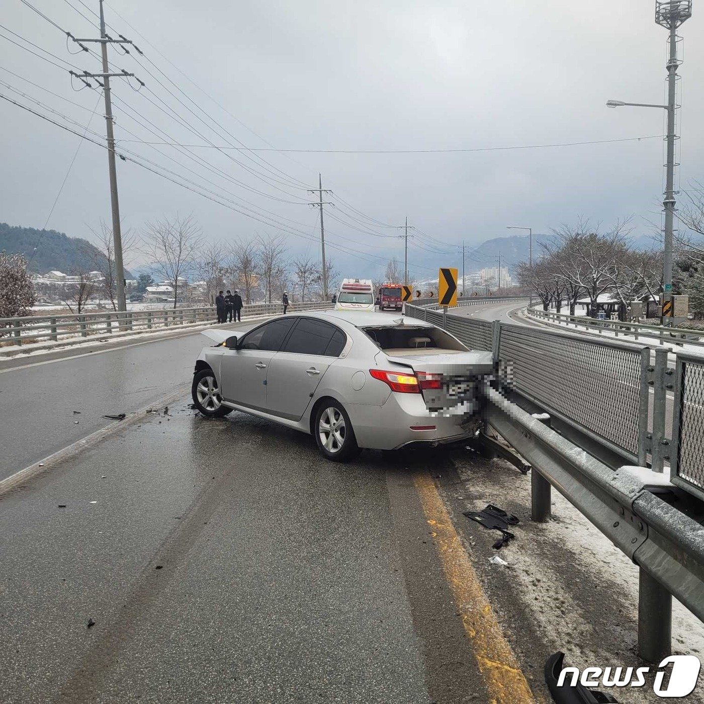 강원 인제군 북면 원통리 교통사고.&#40;강원도소방본부 제공&#41;