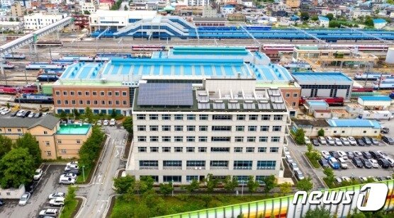 본문 이미지 - 역사속에 사라진 제천 코레일 충북본부 전경.