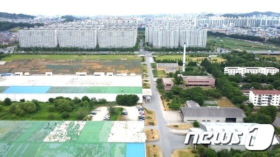 본문 이미지 - 전북 전주시 서부신시가지에 있는 대한방직 전주공장 모습(전주시 제공)/뉴스1