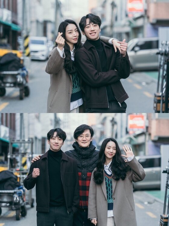 본문 이미지 - '용감한 시민'의 신혜선 이준영 박진표 감독ⓒ 뉴스1