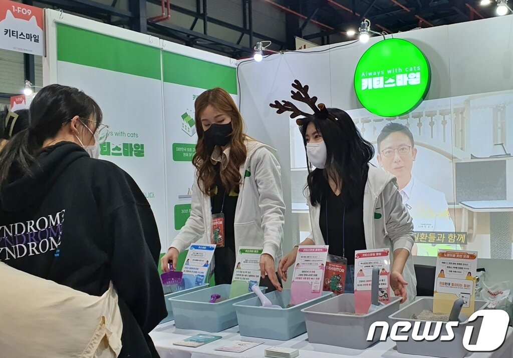 본문 이미지 - 고양이 전문 박람회 '궁디팡팡 캣페스타'가 2일 서울 강남구 세텍에서 열렸다. ⓒ 뉴스1 최서윤 기자