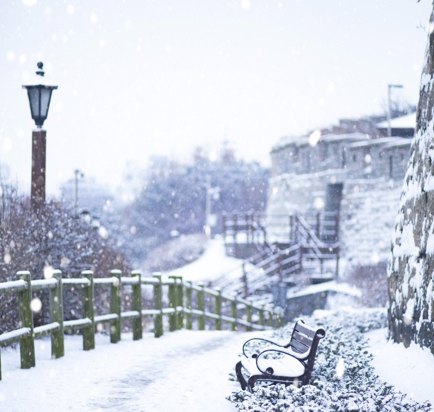 본문 이미지 - 낙산성곽 설경