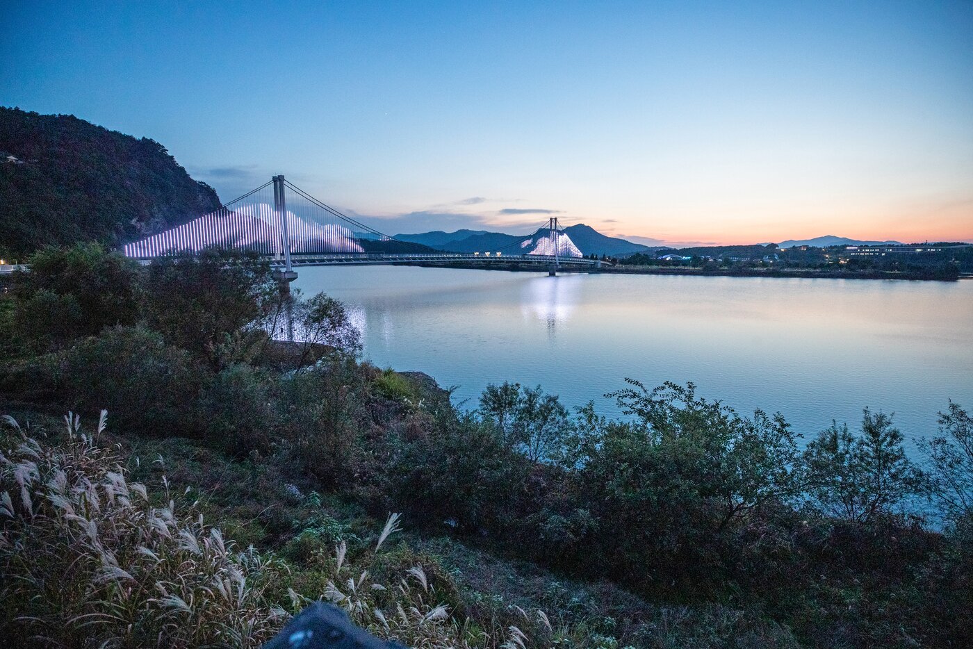 본문 이미지 - 낙강교 일몰 (한국관광공사 제공)