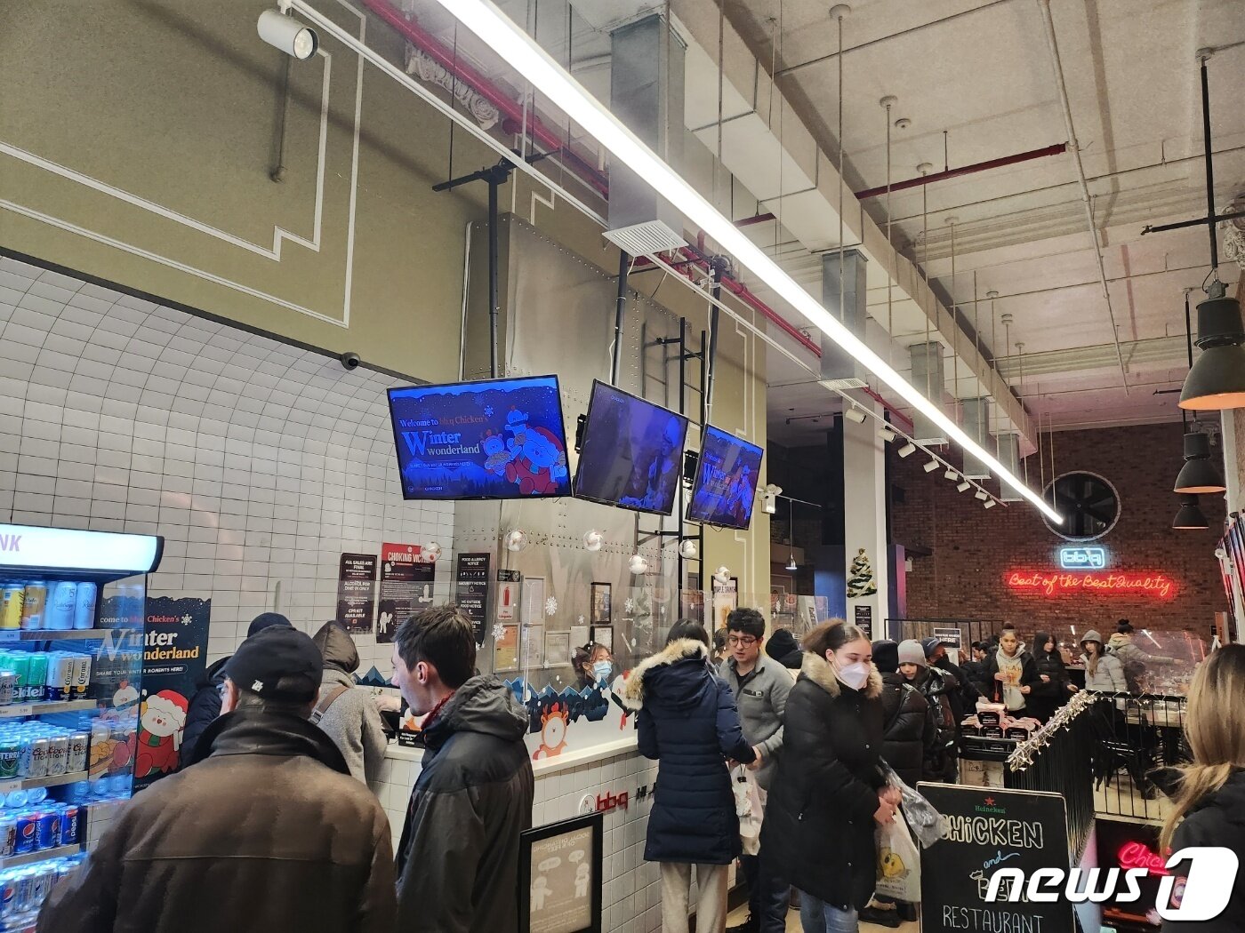 본문 이미지 - 미국 뉴욕 맨해튼에 위치한 BBQ K타운점.ⓒ News1 이상학 기자 