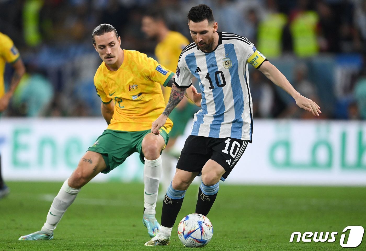 본문 이미지 - 통산 1000번째 경기에 출전한 리오넬 메시.  ⓒ AFP=뉴스1