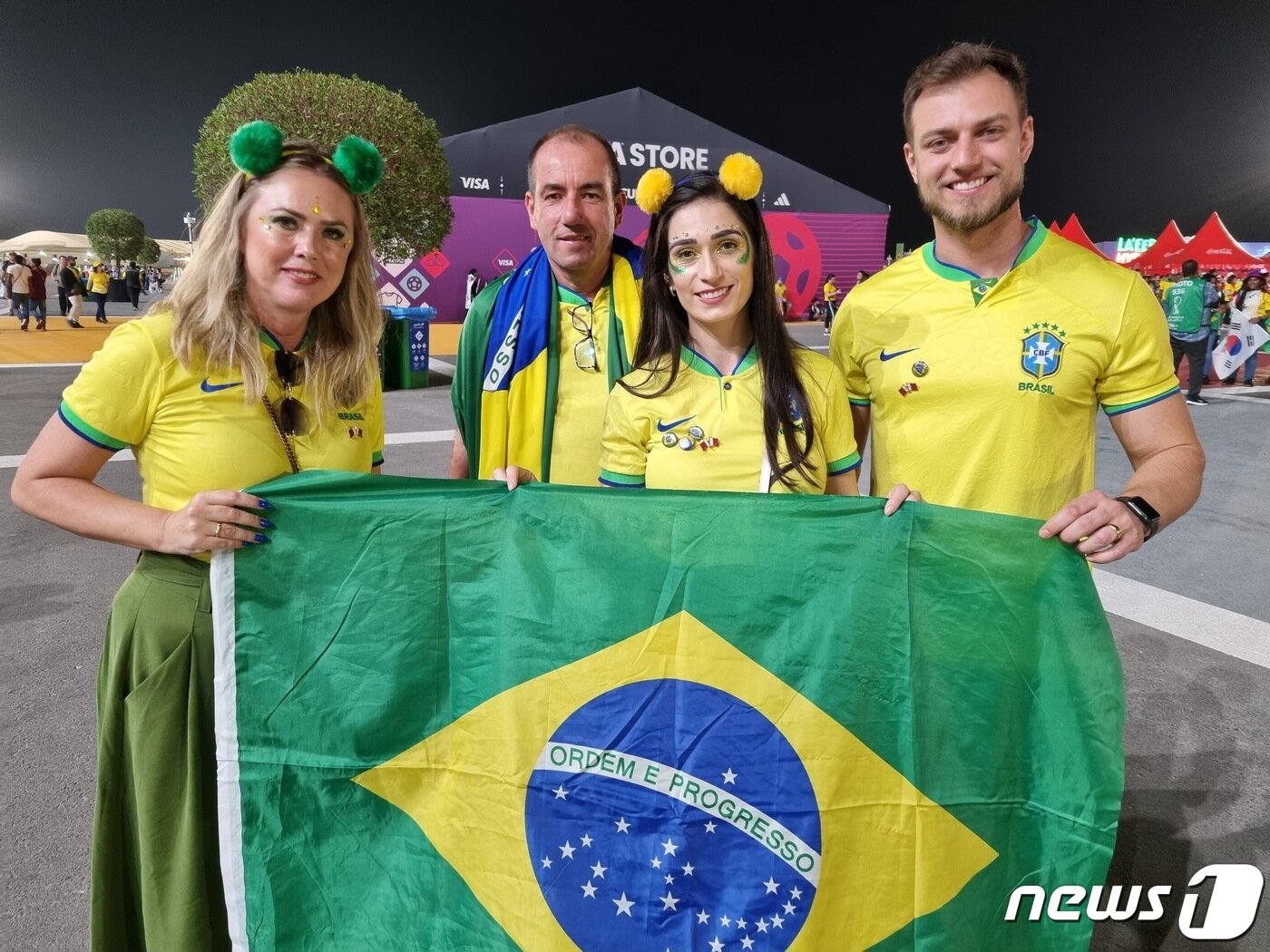 본문 이미지 - 브라질에서 온 리난 가족 ⓒ News1 안영준 기자