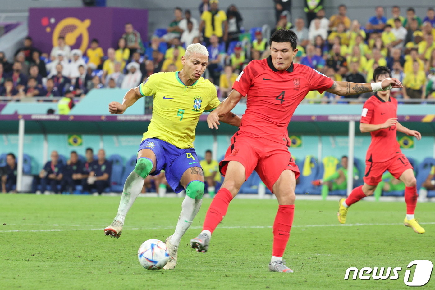 축구대표팀 수비의 중심 김민재. /뉴스1 ⓒ News1 이동해 기자