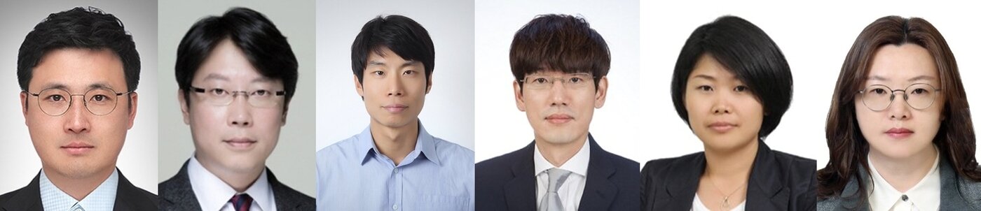 본문 이미지 - 왼쪽부터 삼성디스플레이 조성호 부사장·손동일 부사장·이정수 상무, 삼성전기 정해석 부사장·강민숙 상무, 삼성SDI 고주영 부사장(각사 제공).