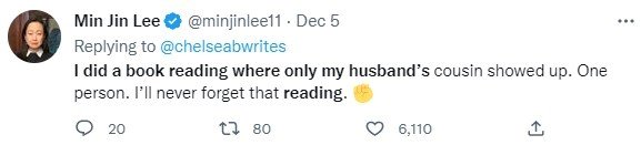 본문 이미지 - 베스트셀러 '파친코'를 쓴 한국작가 이민진도 배닝에게 응원을 보냈다. (트위터)