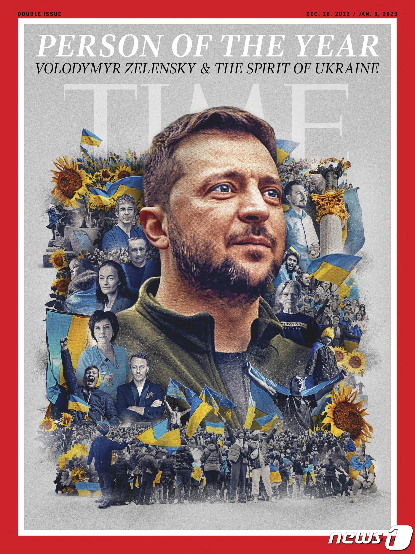 본문 이미지 - 젤렌스키 대통령과 우크라이나 정신. 2022.12.07/뉴스1 ⓒ AFP=뉴스1 ⓒ News1 김민수 기자