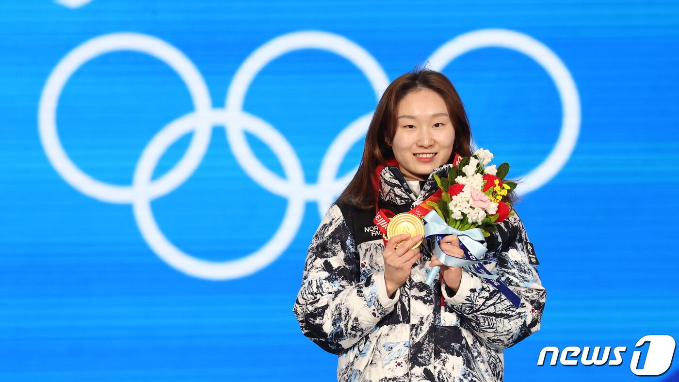 본문 이미지 - 2022 베이징 동계올림픽 당시의 최민정. ⓒ 뉴스1 박지혜 기자