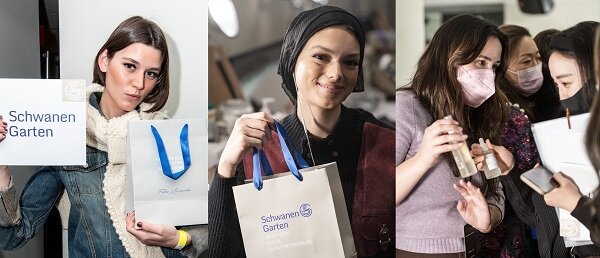 본문 이미지 - 패션위크 백스테이지에서 주목받은 슈바넨가르텐ⓒ 뉴스1