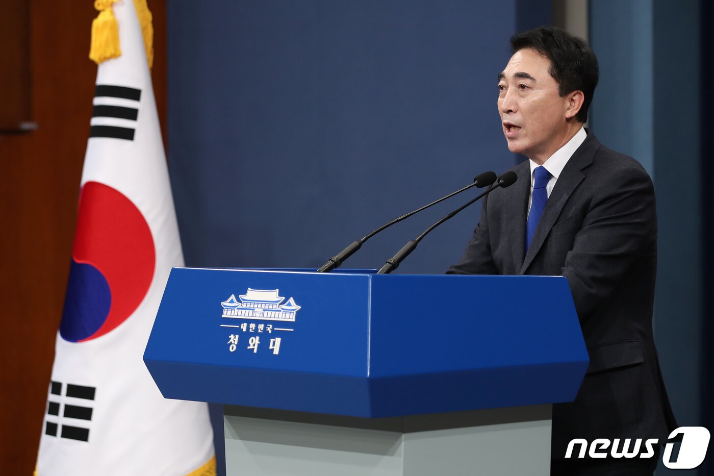 본문 이미지 - 박수현 청와대 국민소통수석.2022.2.24/뉴스1 ⓒ News1 이광호 기자