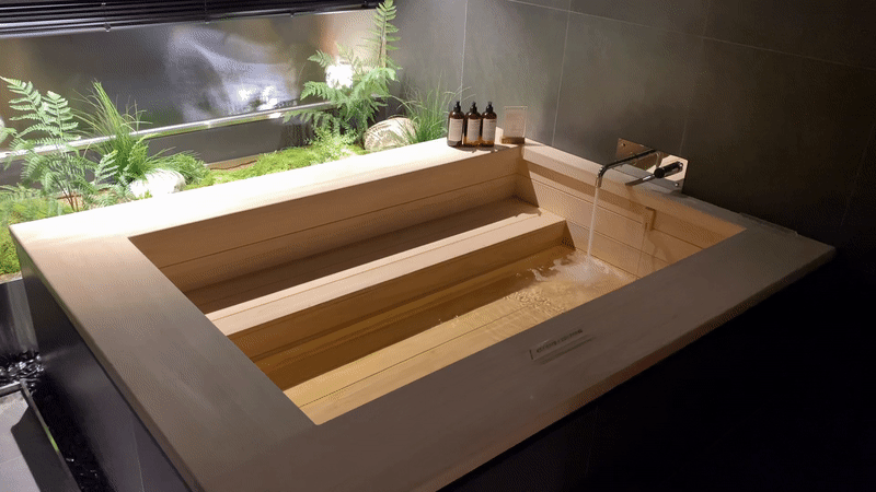 본문 이미지 - 후암별채 이누스 '스파시스 히노끼 에디션' 욕조 ⓒ 뉴스1 신윤하 기자