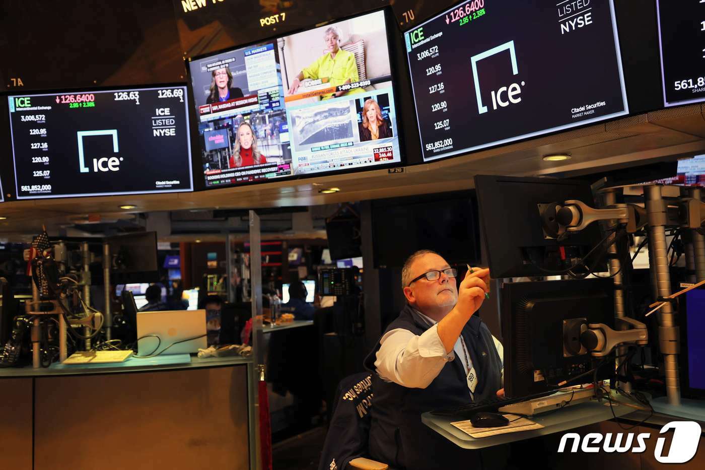 본문 이미지 - 뉴욕 증권거래소 모습 ⓒ AFP=뉴스1