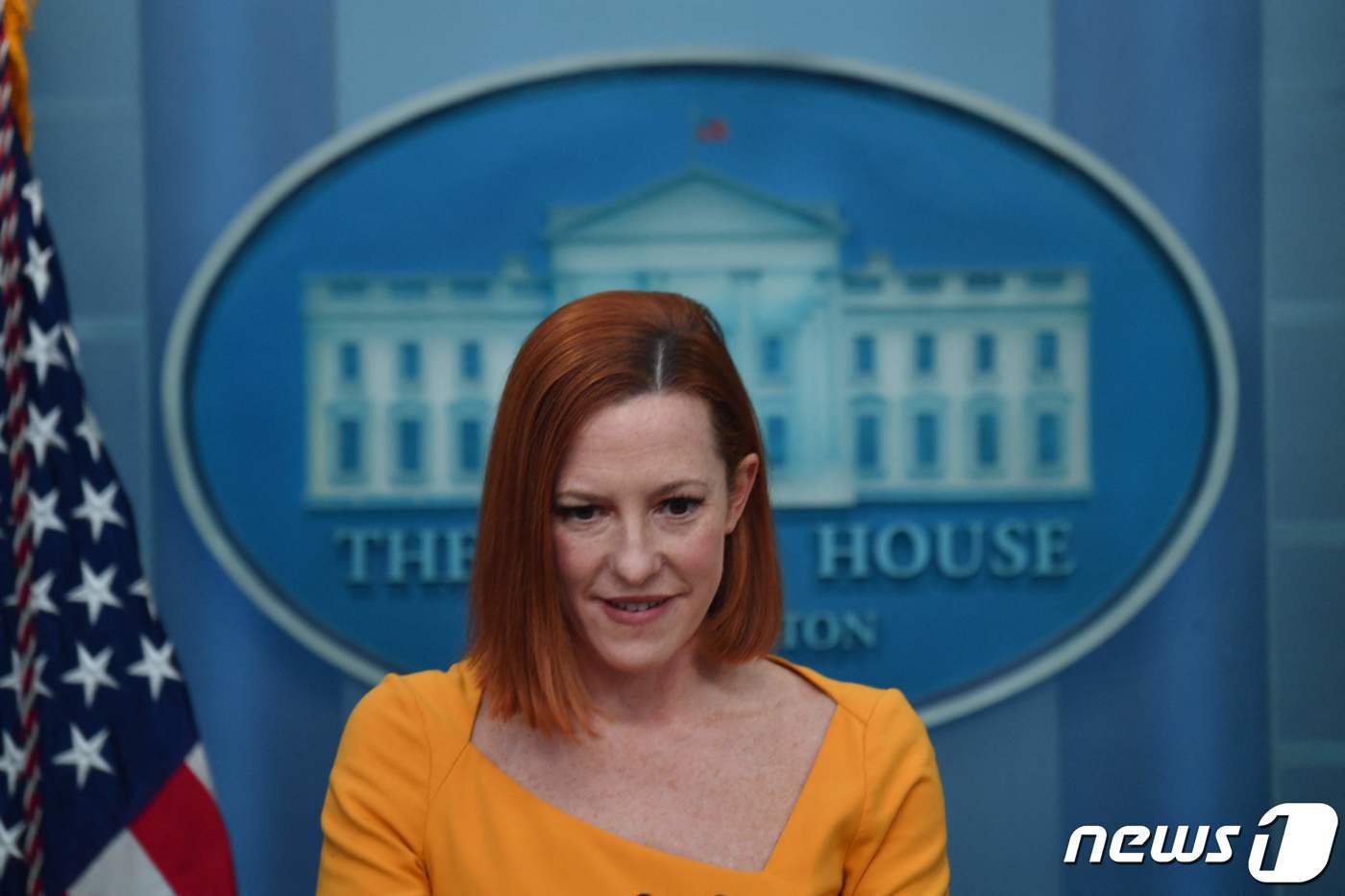 본문 이미지 - 젠 사키 백악관 대변인. ⓒ AFP=뉴스1 ⓒ News1 우동명 기자
