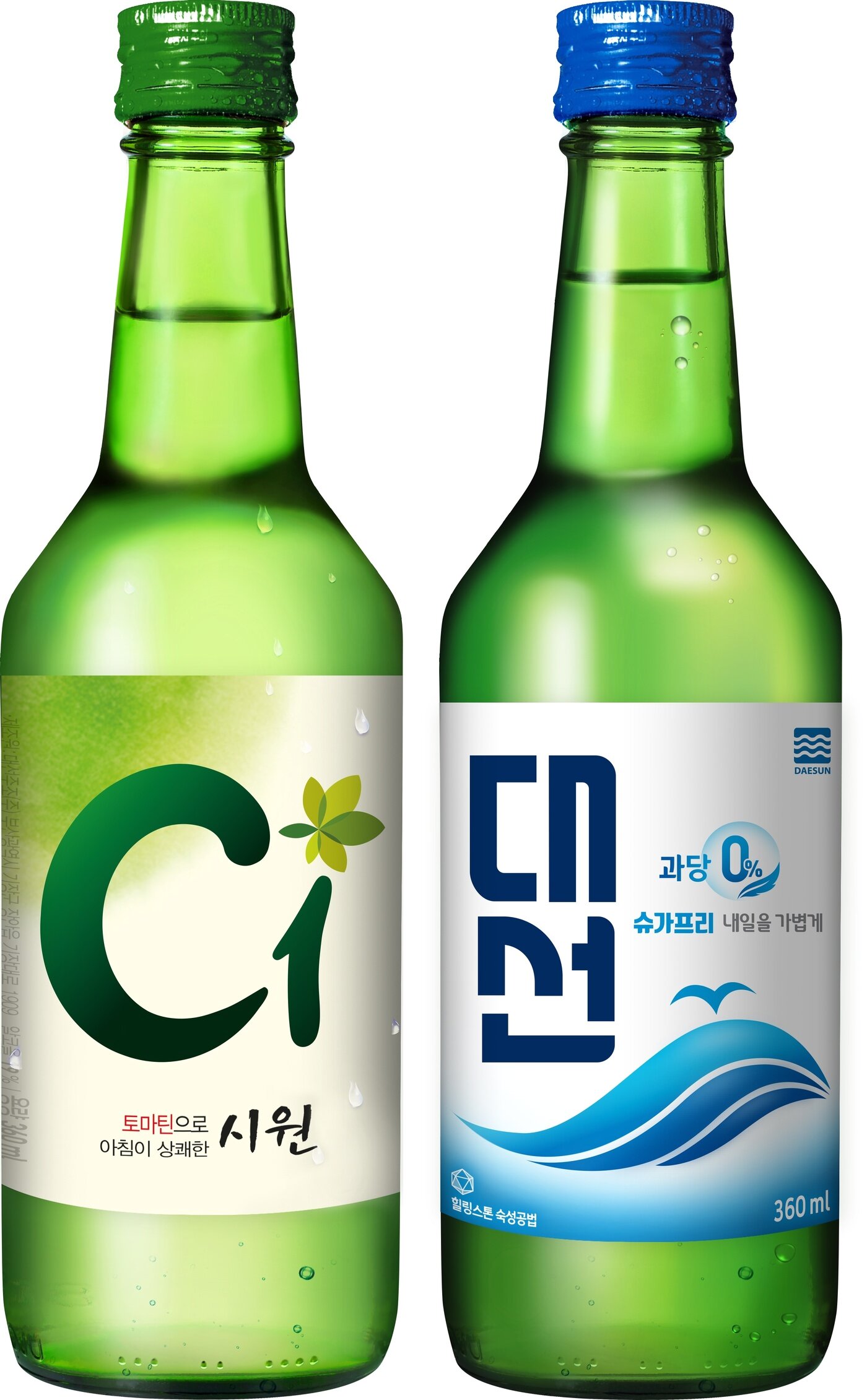 본문 이미지 - 대선주조 시원소주와 대선소주(대선주조 제공) ⓒ 뉴스1