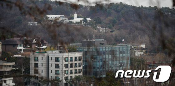 2022년 3월 21일 촬영한 서울 용산구 한남동 주요 기관장 공관 모습. © News1 안은나 기자