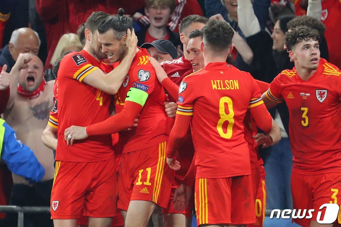 본문 이미지 - 웨일스는 오스트리아를 2-1로 제압했다.ⓒ AFP=뉴스1