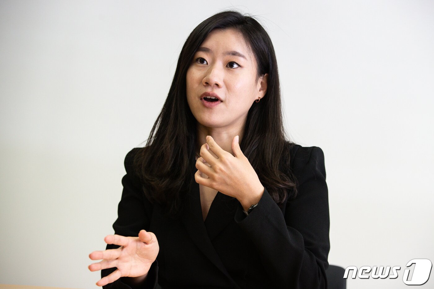 본문 이미지 - 이현화 국립국어원 학예연구사가 31일 서울 강서구 국립국어원에서 뉴스1과 인터뷰하고 있다. 2022.3.31/뉴스1 ⓒ News1 유승관 기자