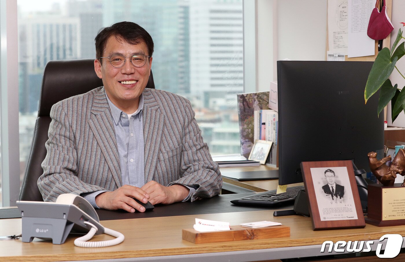 본문 이미지 - 황대실 스코넥엔터테인먼트 대표. 2022.04.13/뉴스1 ⓒ News1 박세연 기자